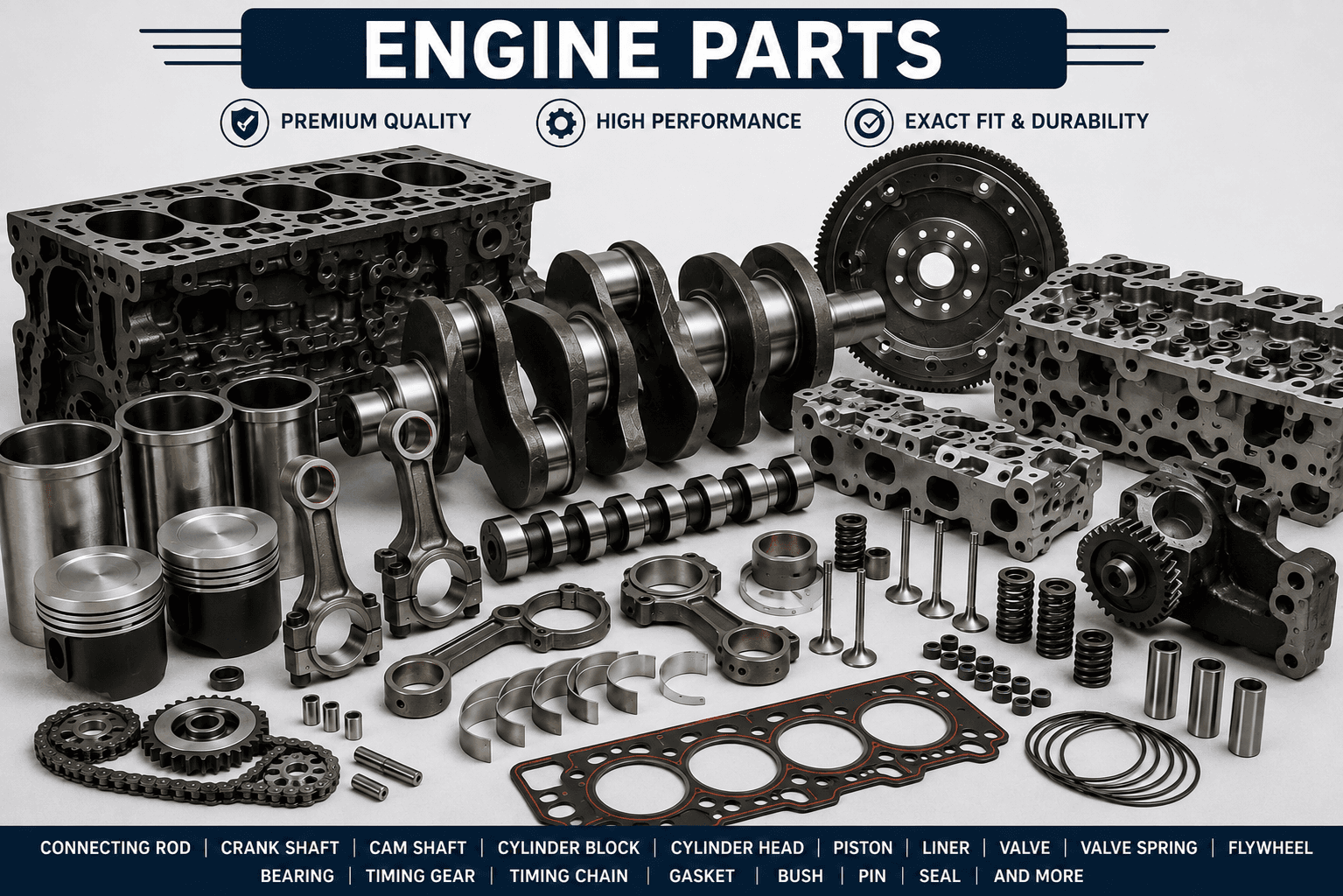 Engine Parts ( Backhoe Loaders I Cummins I Perkins )